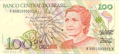 100 Cruzeiros 1990