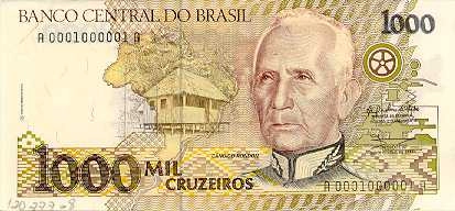 1000 Cruzeiros 1990